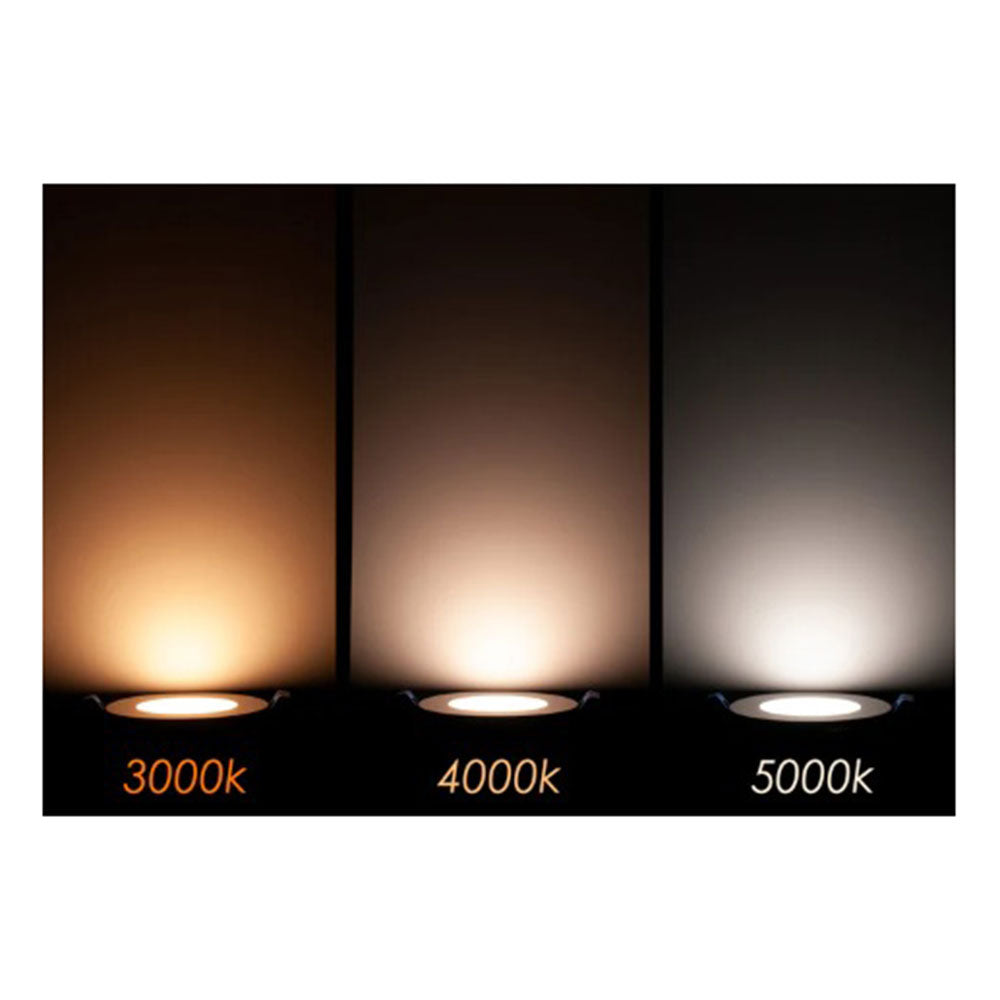Luminiz 3'' puck light & Transformer & Combo(3 Lights+1 Transformer), white finish with 3 colors switchable, 3000k/4000k/5000k, 12V, 3.5W, 220Lm.