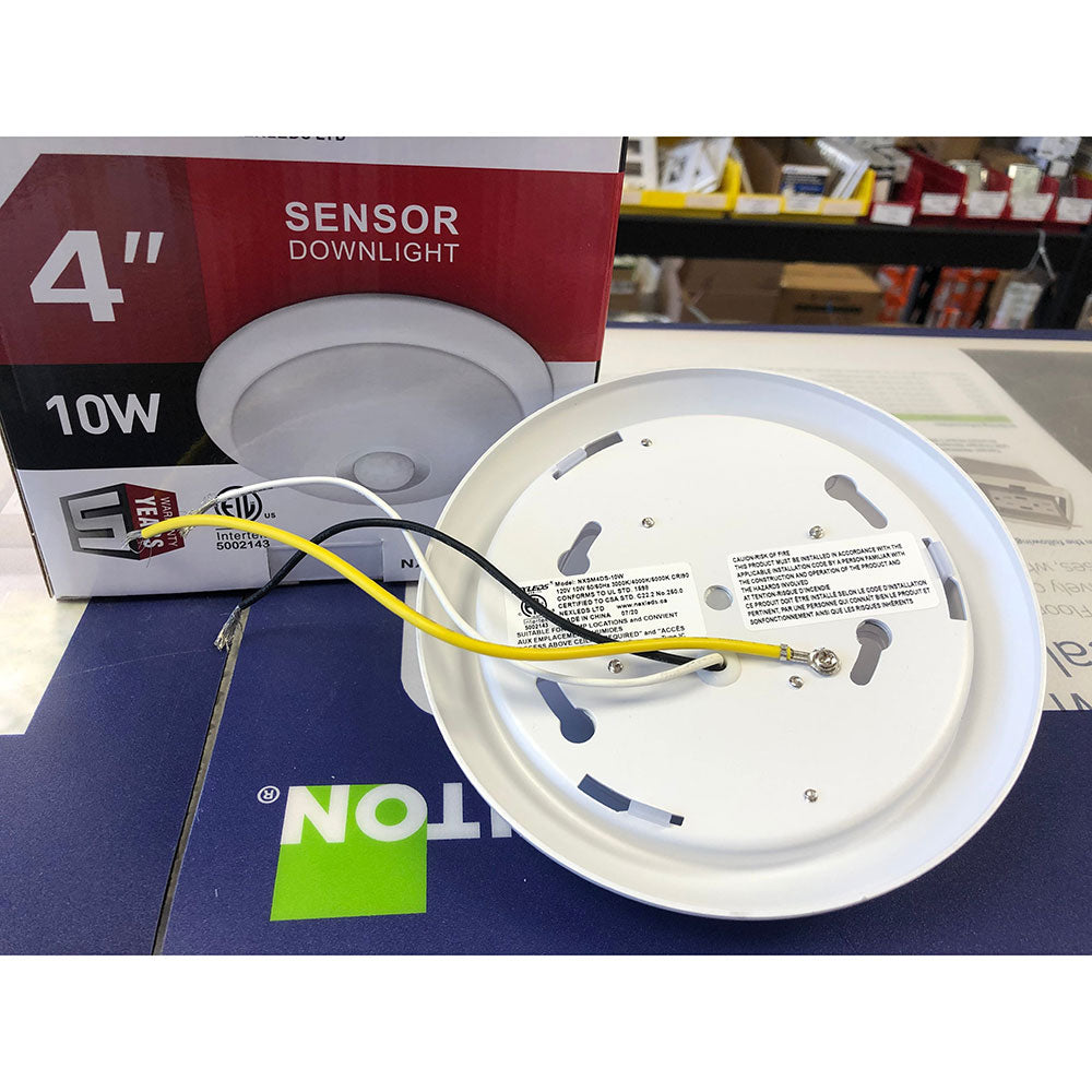 NEXLEDS 4Inch Sensor Downlight Disk Light 3CCT(3000K/4000K/5000K Switchable)