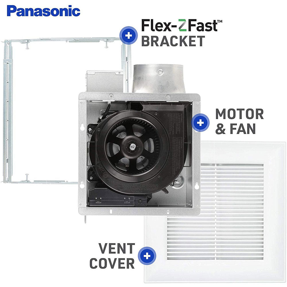 Panasonic FV-0510VS1 WhisperValue Multi-Flow Bathroom Fan, White