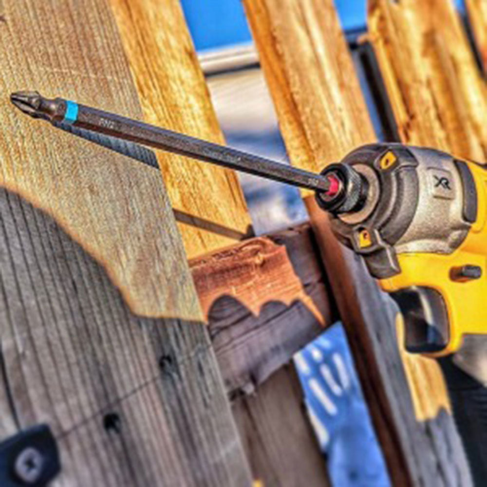 Rack-A-Tiers #2 PHILLIPS AND #2 SQUARE DOUBLE ENDED IMPACT BLUE/RED 4inch 70224BR 1Piece