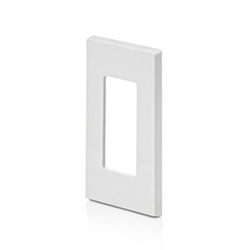 Leviton 80301-SW 1-Gang Decora Plus Screwless Wallplate, White