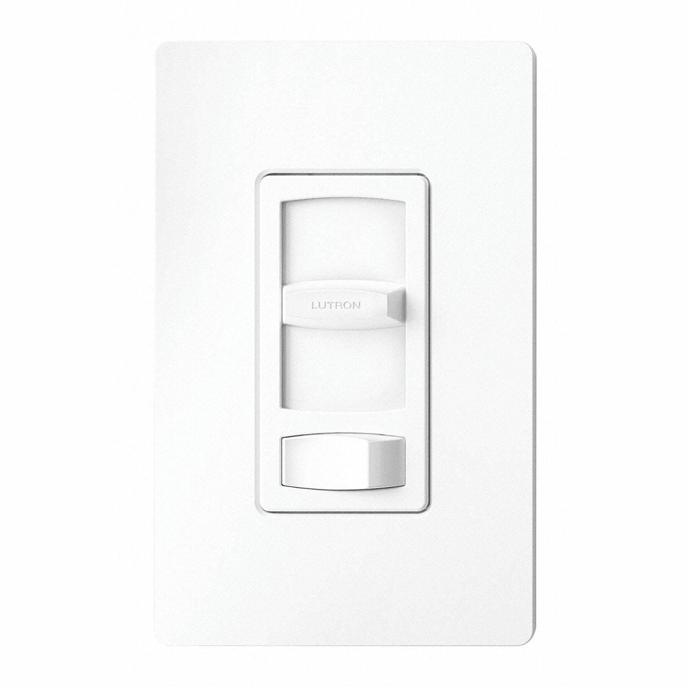 Lutron CTCL-153P-WH Contour CFL/LED Dimmer Switch, Small, Glossy White