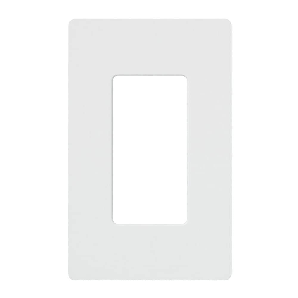 Lutron Claro 1-Gang Decorator Wallplate, CW-1-WH – White