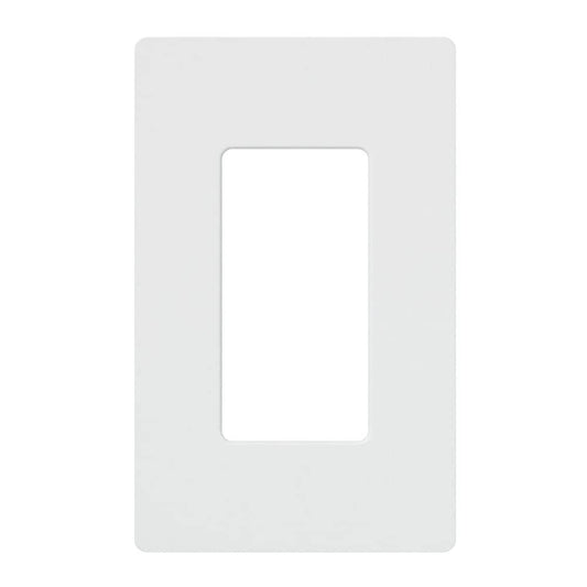 Lutron Claro 1-Gang Decorator Wallplate, CW-1-WH – White