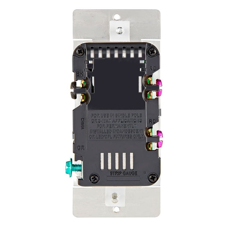 Leviton DSL06-PK2 Decora Slide Dimmer for LED and Incandescent Lighting, 300W/600W – Wall Plates Included