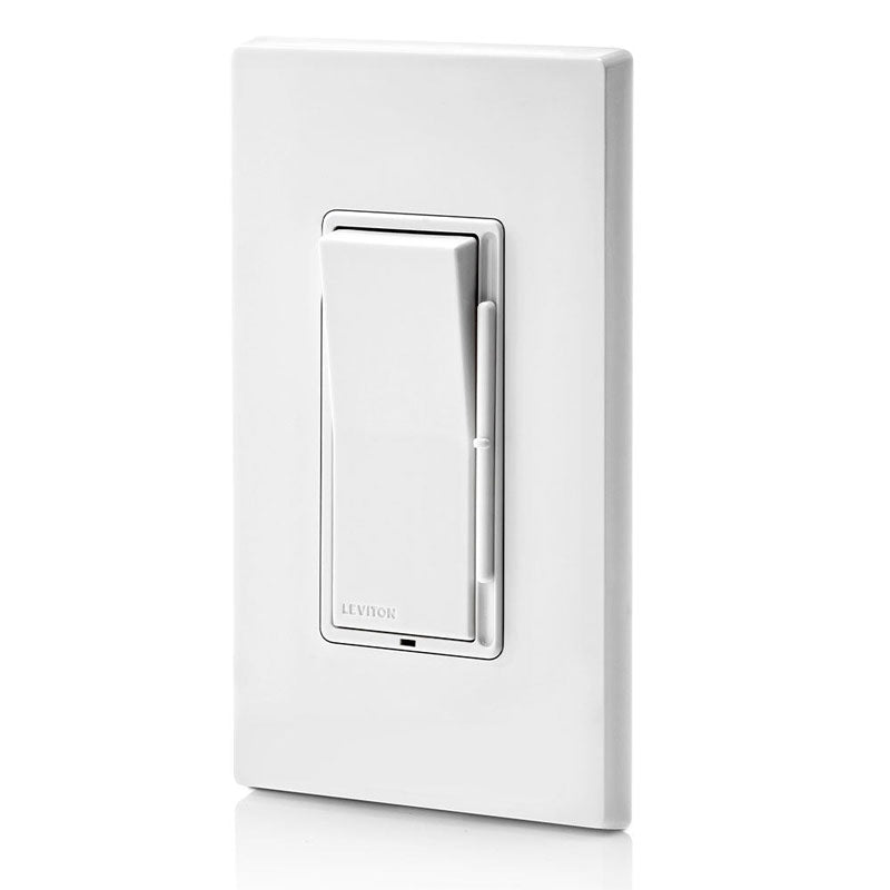 Leviton DSL06-PK2 Decora Slide Dimmer for LED and Incandescent Lighting, 300W/600W – Wall Plates Included