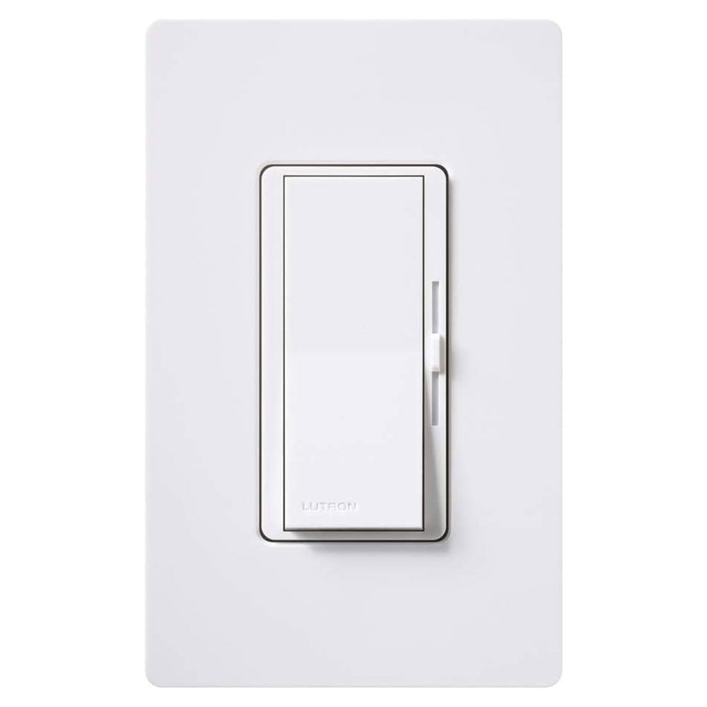 Lutron DVCL-253P-WH, White Diva LED+ Dimmer Switch for Dimmable LED, Halogen and Incandescent Bulbs, 250W/Single-Pole or 3-Way
