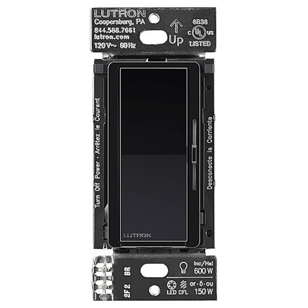 Lutron DVRF-6L-BL Diva Smart Dimmer for Caseta, Black