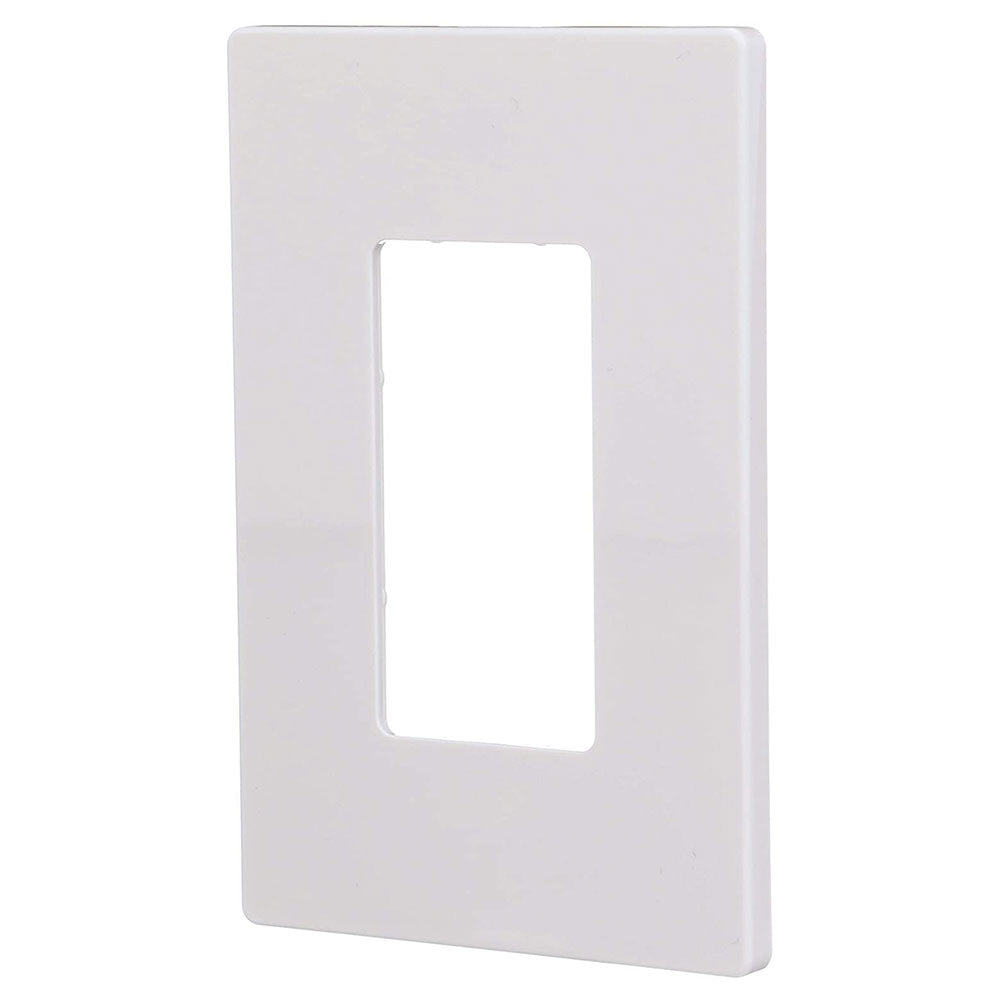 EATON PJS26W Decorative Screwless Wall Plate, 1 Gang, White