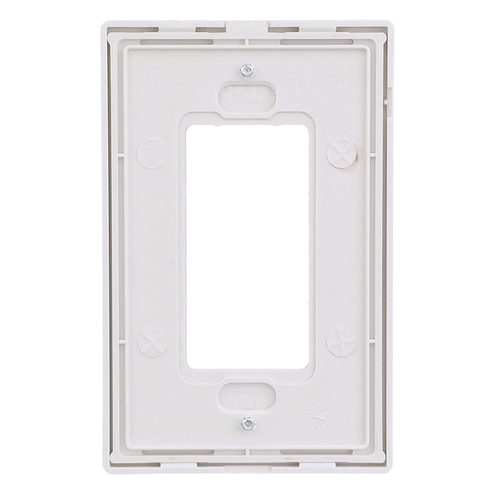 EATON PJS26W Decorative Screwless Wall Plate, 1 Gang, White