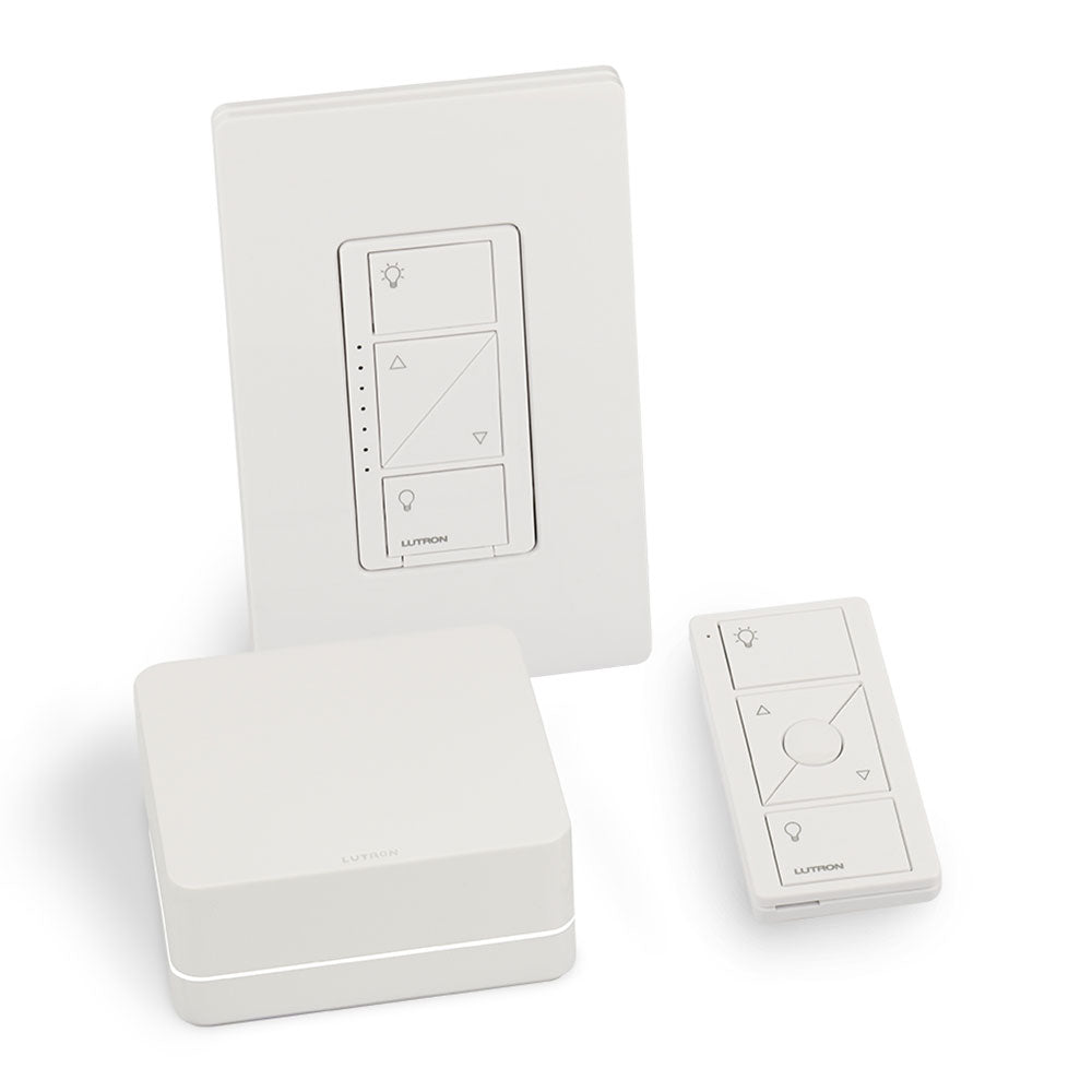 LUTRON P-BDGPRO-PKG1W-C Caseta® Dimmer Kit 120 V, 600 W