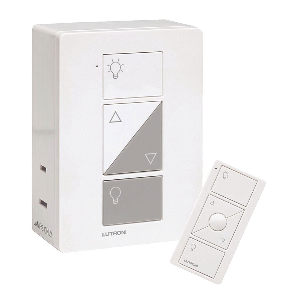 LUTRON P-PKG1P-WH-C Caseta® Dimmer Kit 120 VAC, 300 W Incandescent/Halogen, 100 W LED/CFL