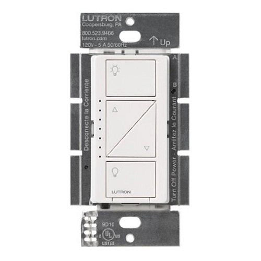 Lutron PD-6WCL-WH-C 150W Caseta In-Wall Dimmer with Pico Remote Kit, White