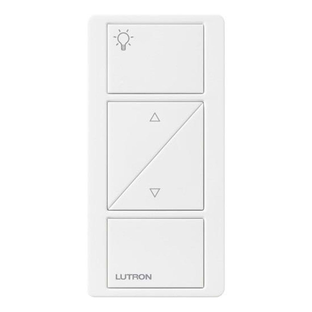 Lutron PJ2-2BRL-GWH-L01 2-Button Pico Smart Remote with Raise/Lower - Light Icons - White