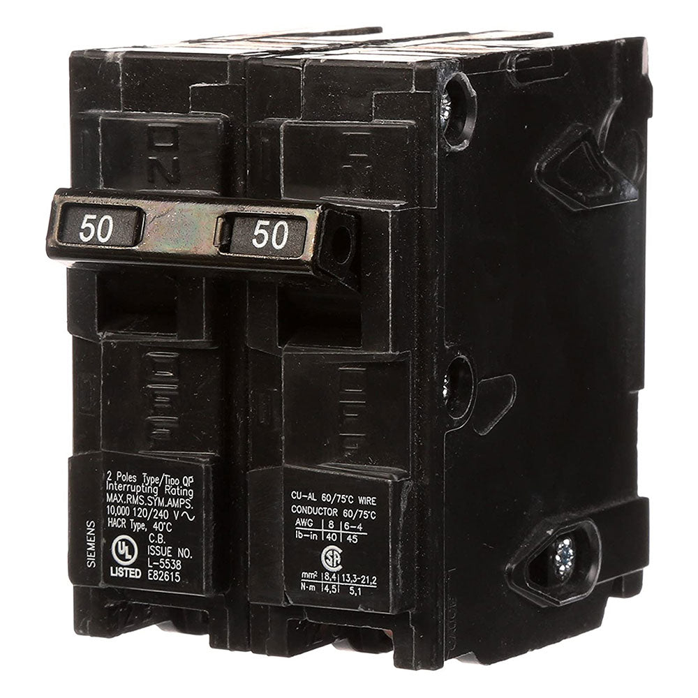 Siemens Q250 50-Amp Double Pole Type QP Circuit Breaker– AXIS Electric ...